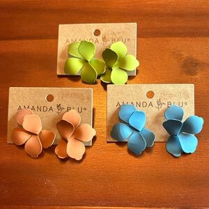 Amanda Blu Flower Earrings - pick one pair!